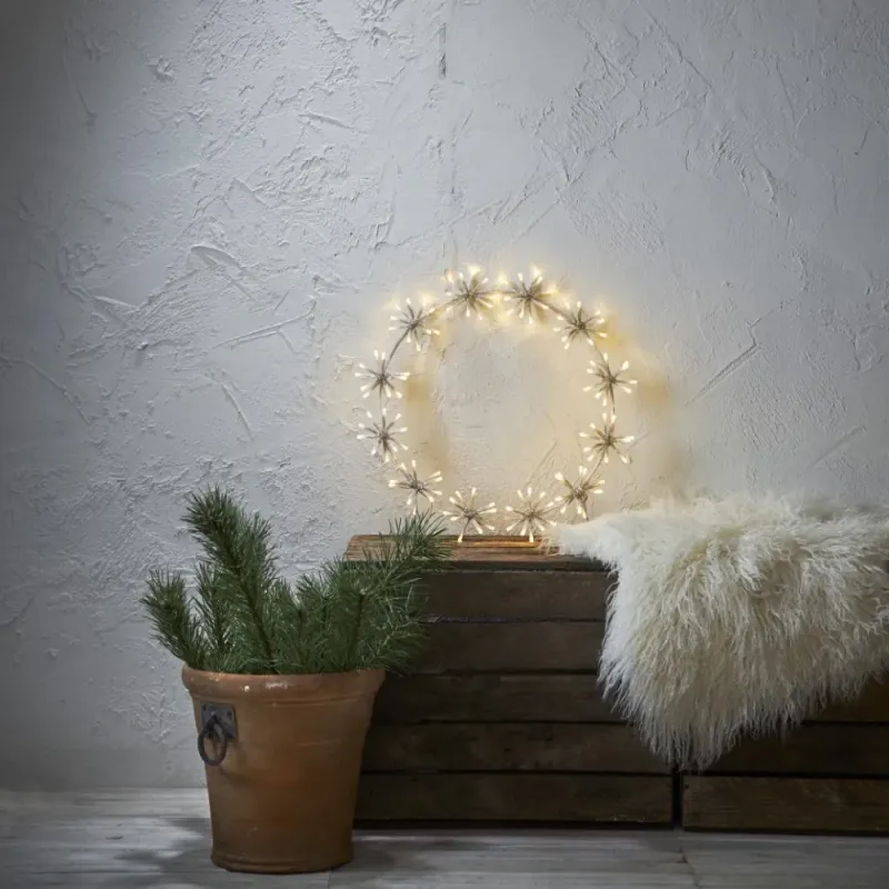 Dekoracja wianek z oświetleniem Led RING 50cm — zdjęcie 5