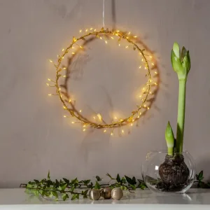Dekoracja wianek z podświetleniem Led WINNY 28cm na baterie