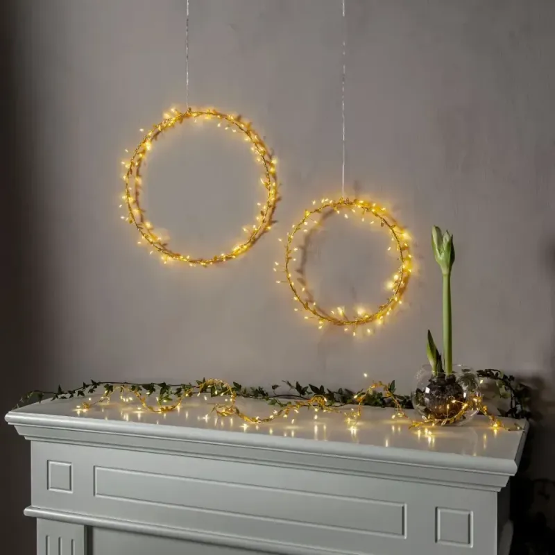 Dekoracja wianek z podświetleniem Led WINNY 28cm na baterie — zdjęcie 3