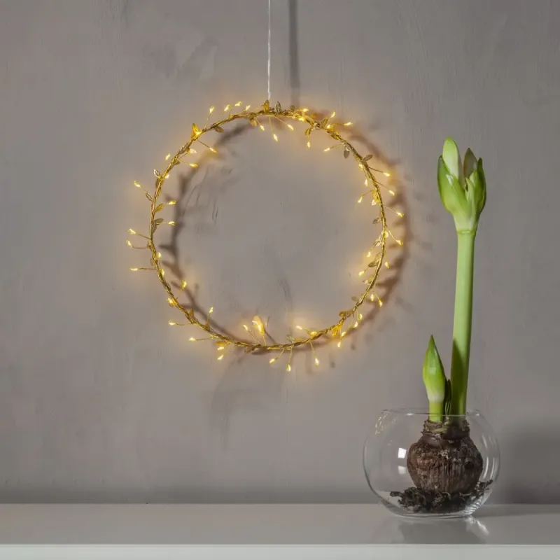 Dekoracja wianek z podświetleniem Led WINNY 28cm na baterie — zdjęcie 5