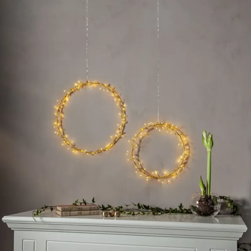 Dekoracja wianek z podświetleniem Led WINNY 28cm na baterie — zdjęcie 6