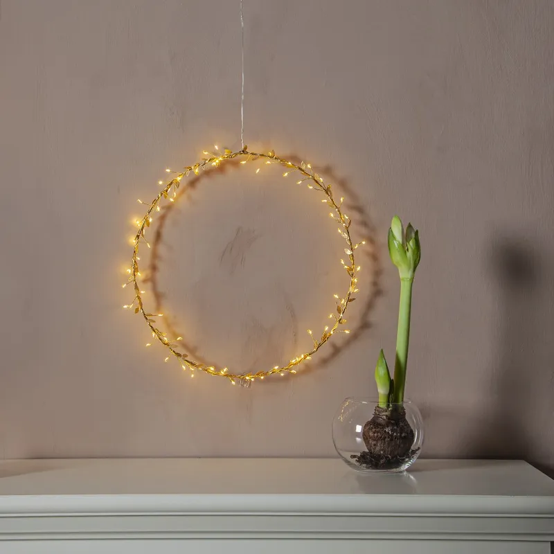 Dekoracja wianek z podświetleniem Led WINNY 38cm na baterie — zdjęcie 3