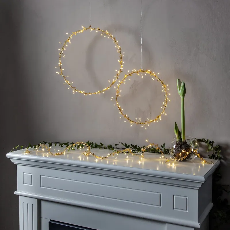 Dekoracja wianek z podświetleniem Led WINNY 38cm na baterie — zdjęcie 4