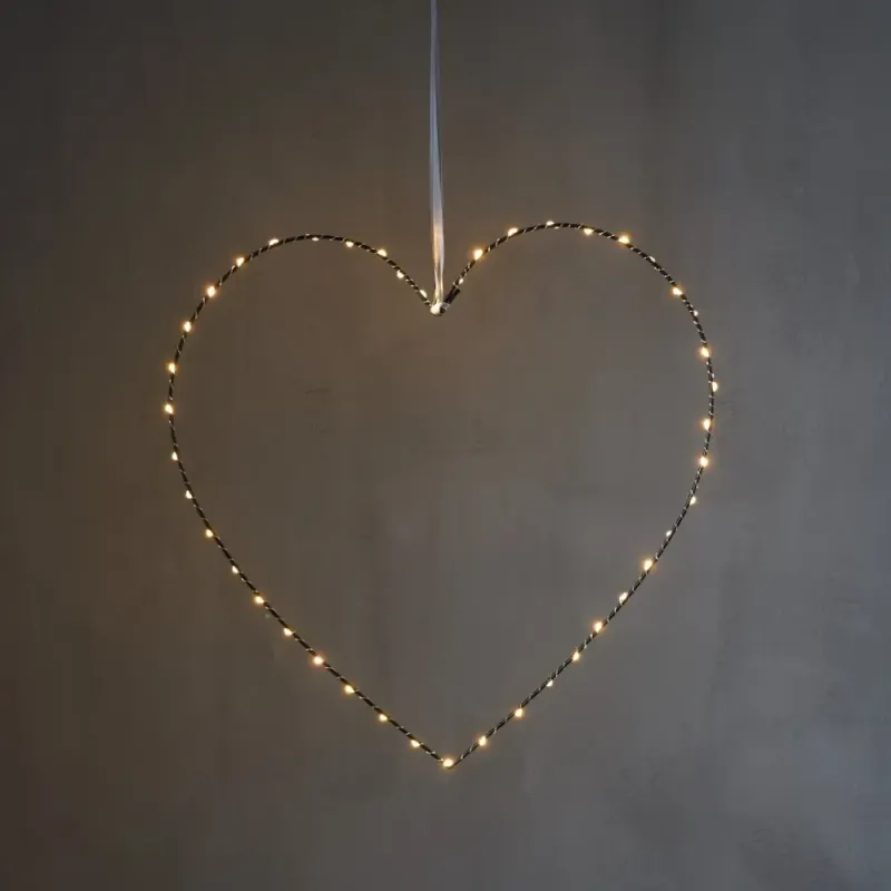 Dekoracja wisząca LED Dew Drop serce MIRA 45cm — zdjęcie 3