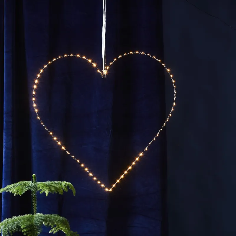 Dekoracja wisząca LED Dew Drop serce MIRA 70cm — zdjęcie 3