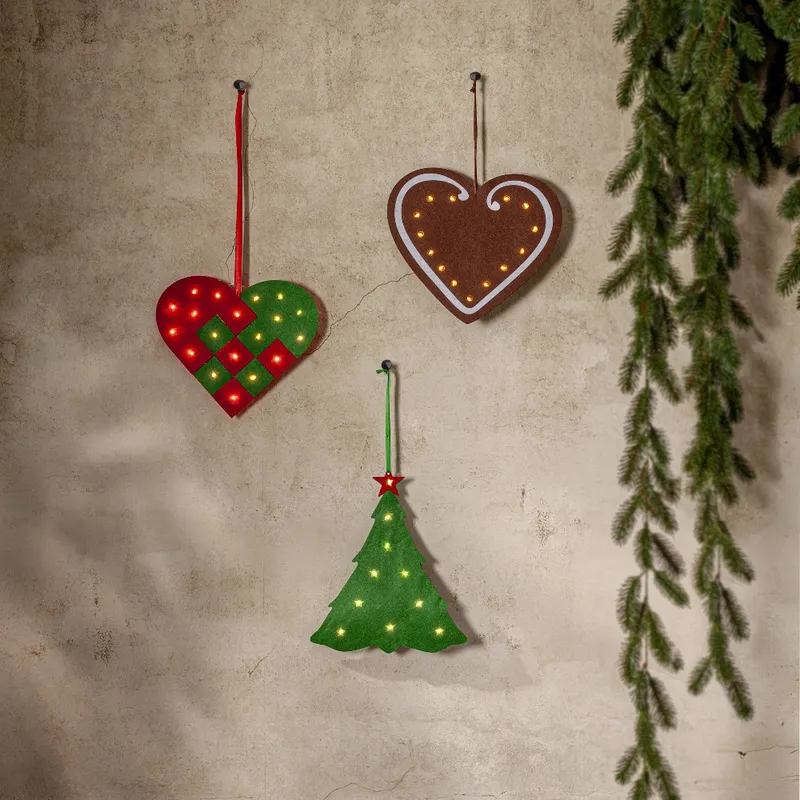 Dekoracja wisząca choinka Led MERRY na baterie — zdjęcie 3
