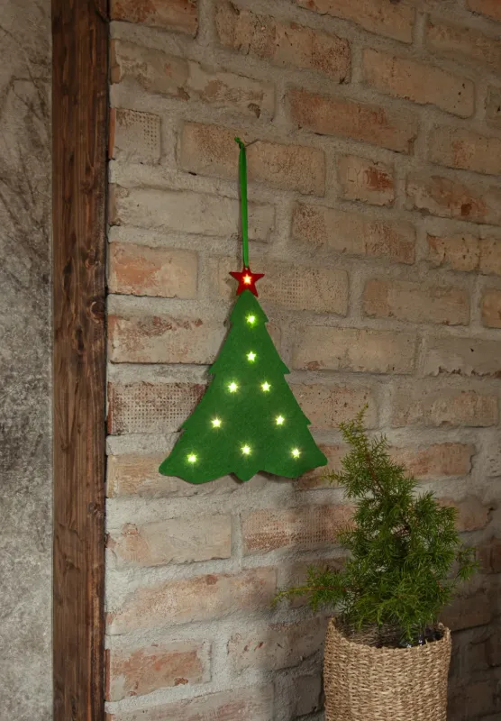 Dekoracja wisząca choinka Led MERRY na baterie — zdjęcie 5