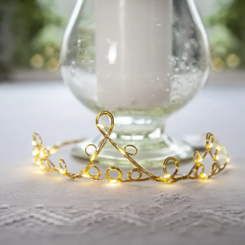 Dekoracja z oświetleniem Led DIADEM 6cm na baterie — zdjęcie 4