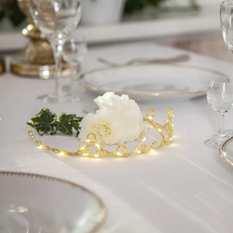Dekoracja z oświetleniem Led DIADEM 6cm na baterie — zdjęcie 5