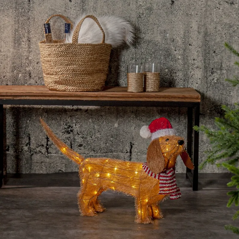 Figura ogrodowa piesek Led TECIDY 42cm na baterie — zdjęcie 5