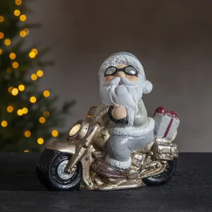 Figurka Mikołaj na motocyklu Led FRIENDS 21cm na baterie