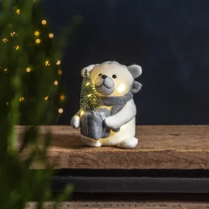 Figurka Miś Polarny Led JOYLIGHT 20cm na baterie