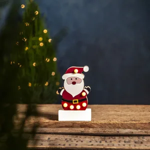 Figurka Św. Mikołaj Led FREDDY 14cm na baterie
