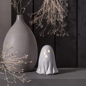 Figurka duszek Led BOO HALLOWEEN 12cm na baterie