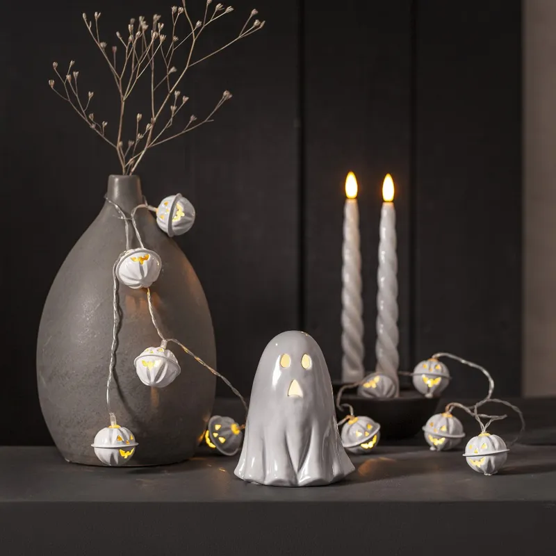 Figurka duszek Led BOO HALLOWEEN 12cm na baterie — zdjęcie 4