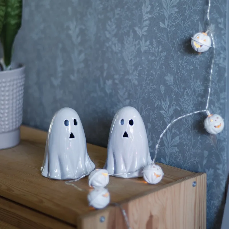 Figurka duszek Led BOO HALLOWEEN 12cm na baterie — zdjęcie 5