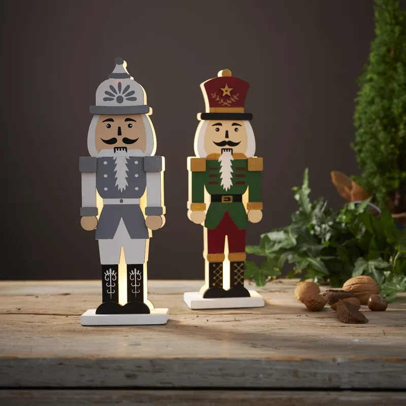Figurka dziadek do orzechów Led NUTCRACKER 25cm na baterie — zdjęcie 4