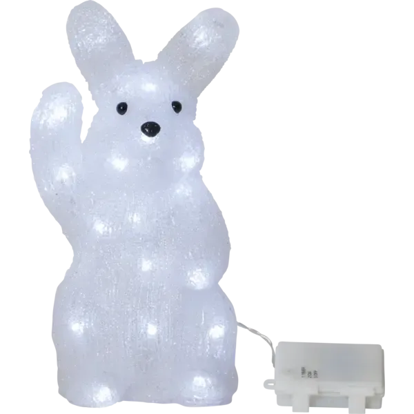 Figurka ogrodowa Zając Led CRYSTALO na baterie IP44 — zdjęcie 2