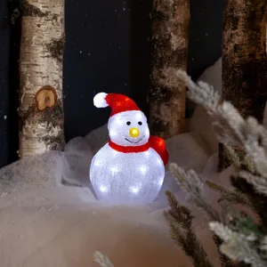 Figurka ogrodowa bałwanek Led CRYSTALO 25cm na baterie