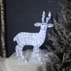 Figurka ogrodowa jeleń Led CRYSTALO IP44