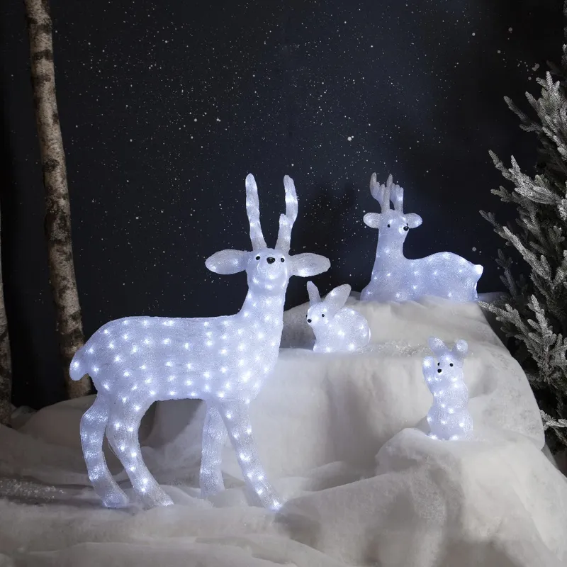 Figurka ogrodowa jeleń Led CRYSTALO IP44 — zdjęcie 3