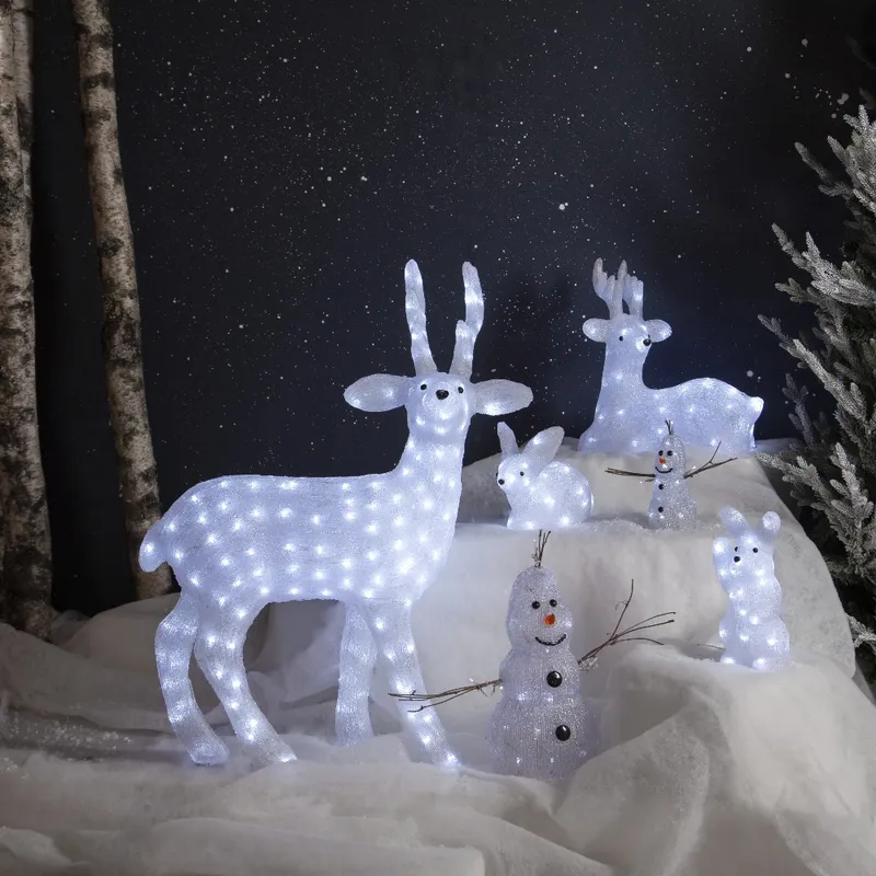 Figurka ogrodowa jeleń Led CRYSTALO IP44 — zdjęcie 4