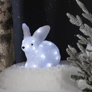 Figurka ogrodowa królik Led CRYSTALO na baterie IP44