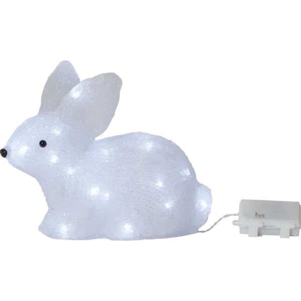 Figurka ogrodowa królik Led CRYSTALO na baterie IP44 — zdjęcie 2