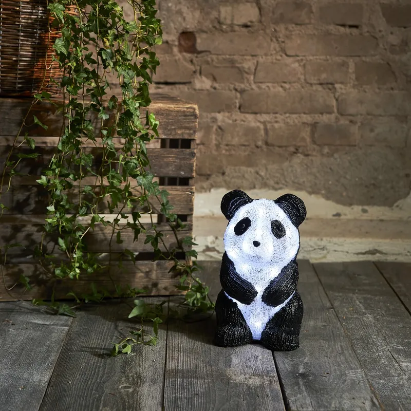 Figurka ogrodowa panda Led CRYSTALO IP44 — zdjęcie 3