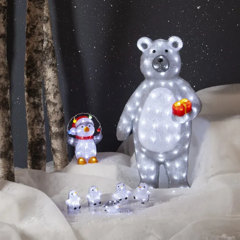 Figurka ogrodowa pingwinek Led CRYSTALO IP44 — zdjęcie 4