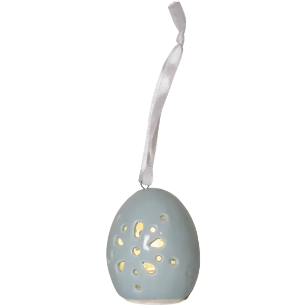 Figurki jajka i kurczaczki porcelanowe LED Esther na baterie — zdjęcie 4