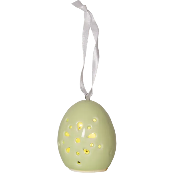 Figurki jajka i kurczaczki porcelanowe LED Esther na baterie — zdjęcie 5