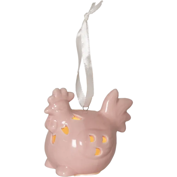 Figurki jajka i kurczaczki porcelanowe LED Esther na baterie — zdjęcie 7