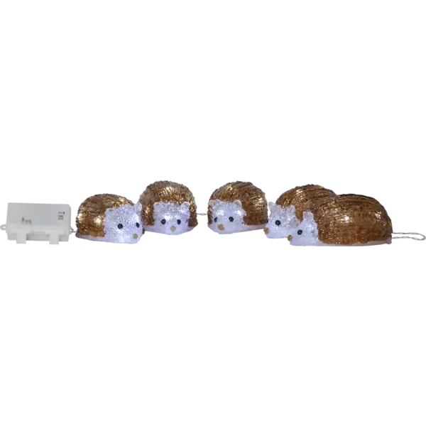 Figurki ogrodowe jeże Led CRYSTALO na baterie IP44 — zdjęcie 2