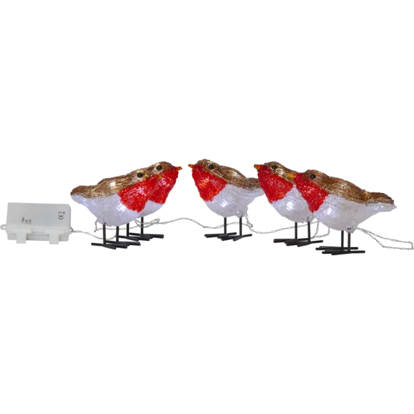 Figurki ogrodowe ptaszki Led CRYSTALO na baterie IP44 — zdjęcie 2