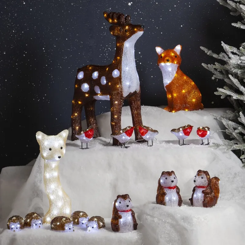 Figurki ogrodowe ptaszki Led CRYSTALO na baterie IP44 — zdjęcie 4