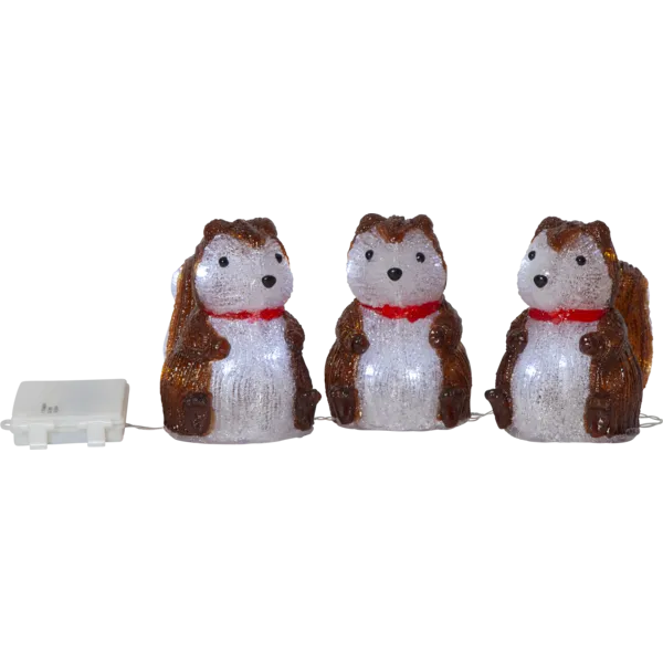 Figurki ogrodowe wiewiórki Led CRYSTALO na baterie IP44 — zdjęcie 2