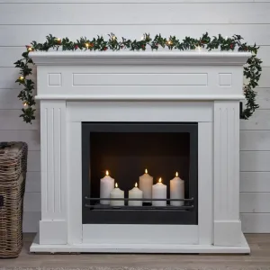 Girlanda ostrokrzew z oświetleniem Led HOLLY 180cm na baterie