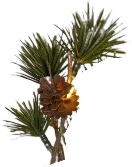 Girlanda z modrzewia z szyszkami i oświetleniem Led LARIX 140cm na baterie — zdjęcie 5
