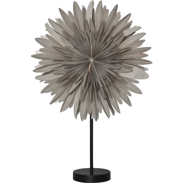 Gwiazda stojąca beżowa WINTER 60cm wysokości metalowa podstawa wymienne żarówki LED E14 — zdjęcie 2