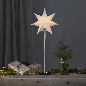 Gwiazda stojąca biała TOTTO 80cm wysokości wymienne żarówki LED E14
