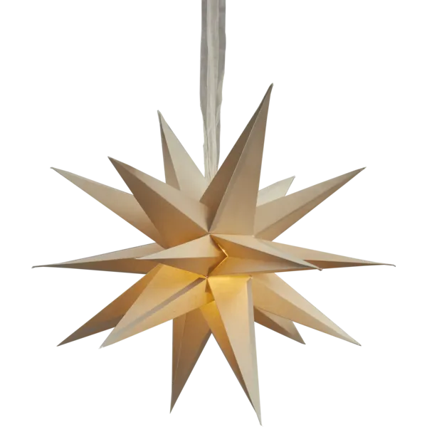 Gwiazda wisząca beżowa 3D DECEMBER 55cm — zdjęcie 2