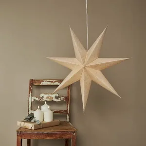 Gwiazda wisząca beżowa COTTON 60cm