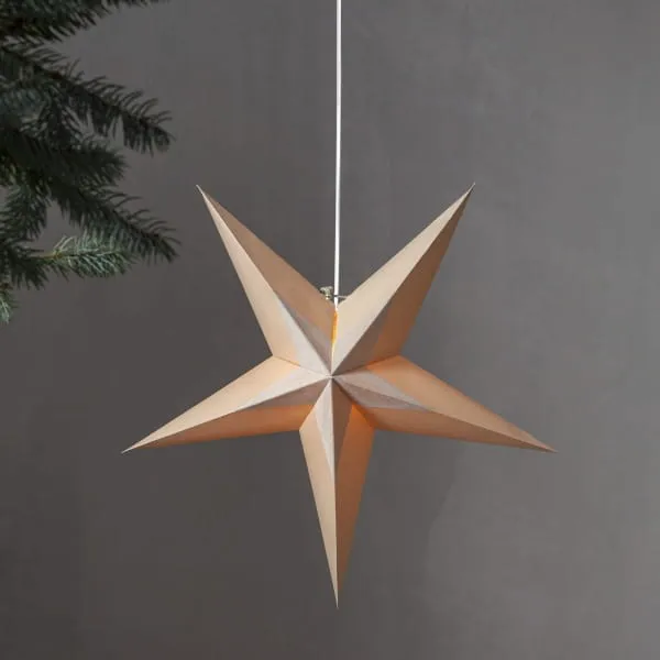Gwiazda wisząca beżowa DIVA 60cm — zdjęcie 2