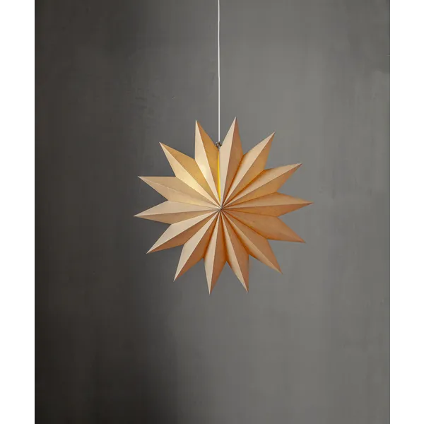 Gwiazda wisząca beżowa PLAIN 60cm — zdjęcie 5