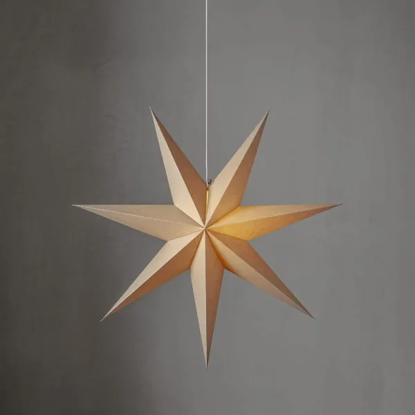 Gwiazda wisząca beżowa PLAIN 75cm — zdjęcie 2