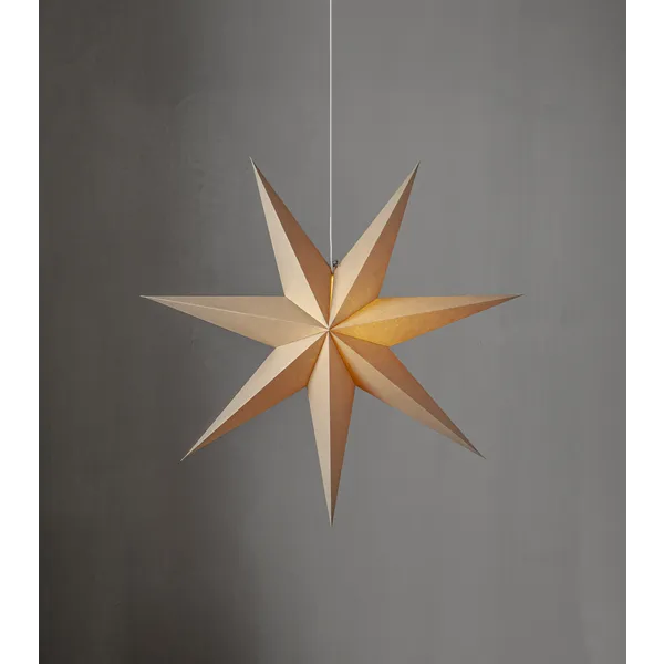 Gwiazda wisząca beżowa PLAIN 75cm — zdjęcie 5