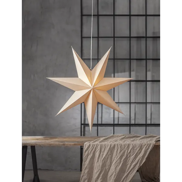 Gwiazda wisząca beżowa PLAIN 90cm — zdjęcie 5