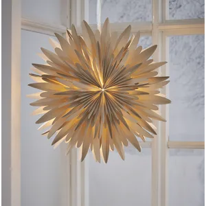 Gwiazda wisząca beżowa WINTER 60cm
