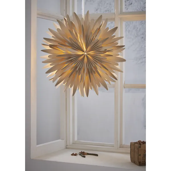 Gwiazda wisząca beżowa WINTER 60cm — zdjęcie 4
